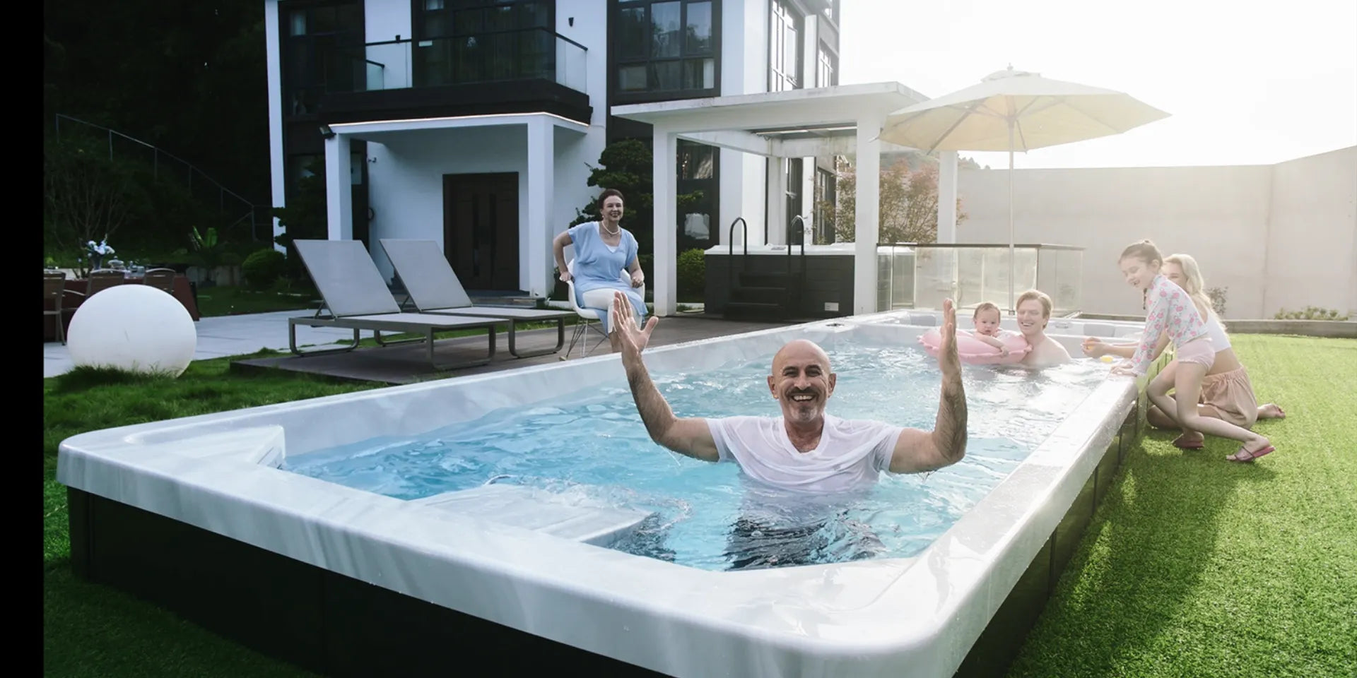 Balanced Living Starts with a Pool and Spa Combination from Beta Wellness