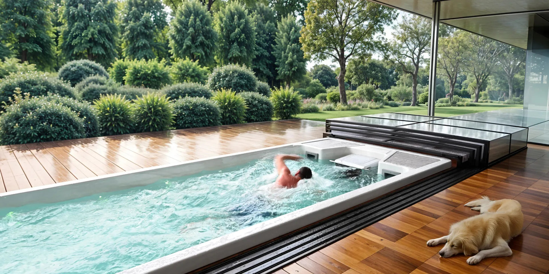 Maximize Fun and Fitness with the Aqua Life 5.5 Swim Spa