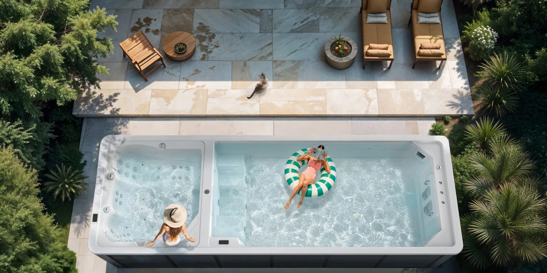 Unleash Versatility with the Oasis Spas Easy Life 7.0 Swim Spa Sunshine Coast